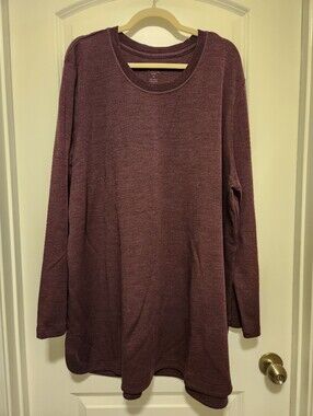 Woolx Merino Blair Tunic, Purple, 3XL
